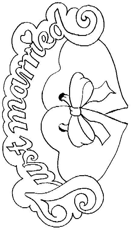 immagine matrimonio da colorare