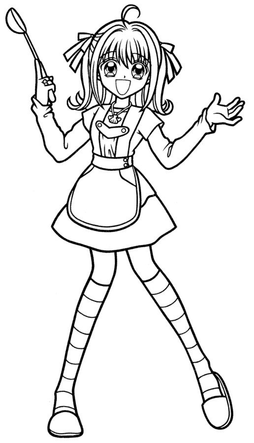 immagine mermaid melody da colorare