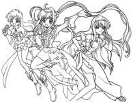 immagine mermaid melody da colorare