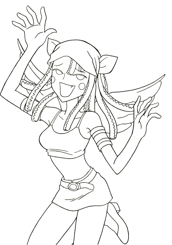 immagine mermaid melody da colorare