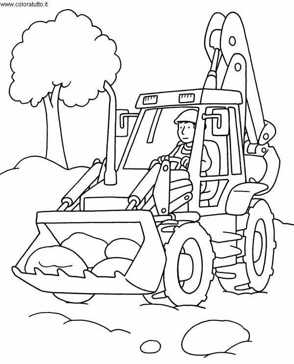 immagine mezzi pesanti da colorare