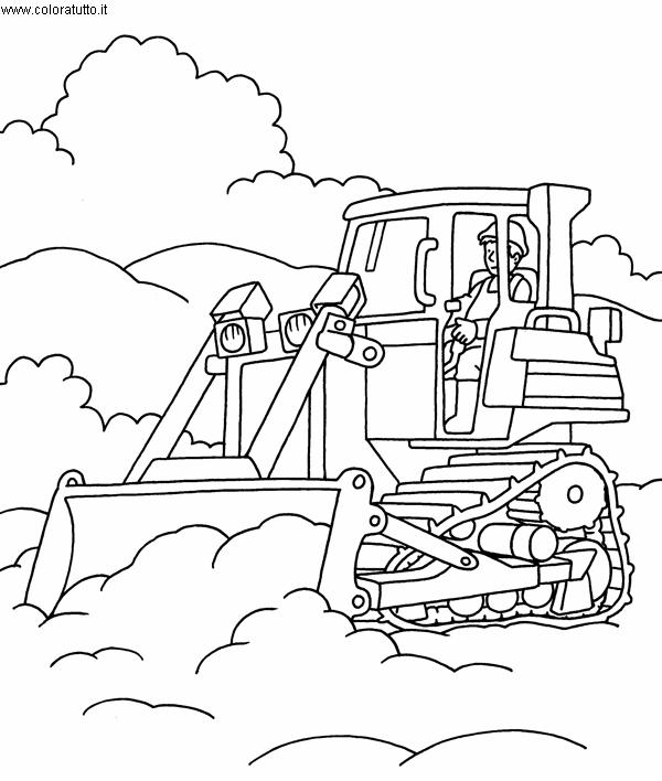 immagine mezzi pesanti da colorare