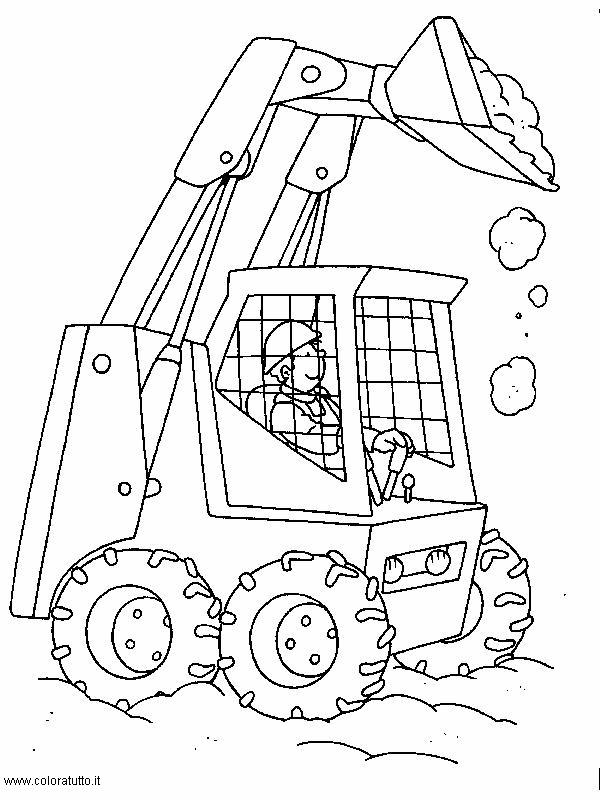 immagine mezzi pesanti da colorare