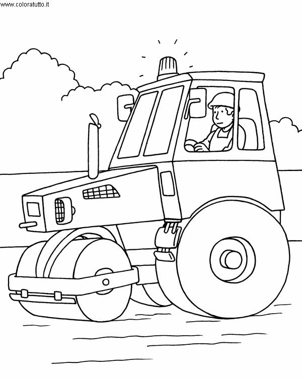 immagine mezzi pesanti da colorare