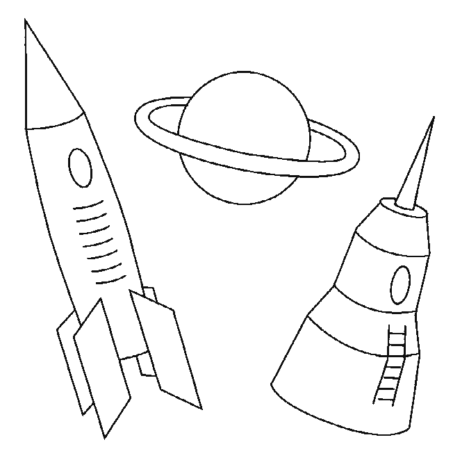 immagine missile da colorare