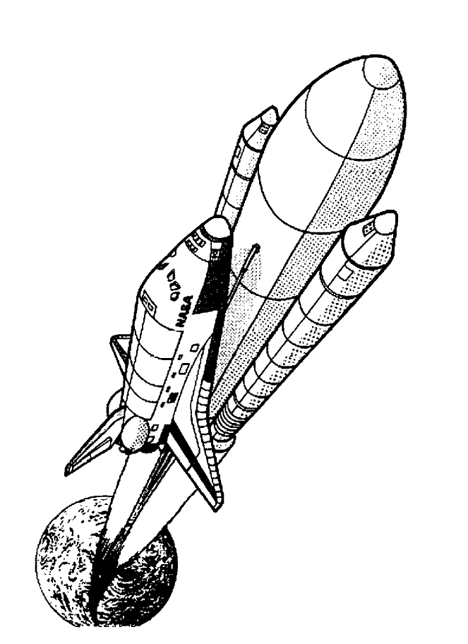 immagine missile da colorare