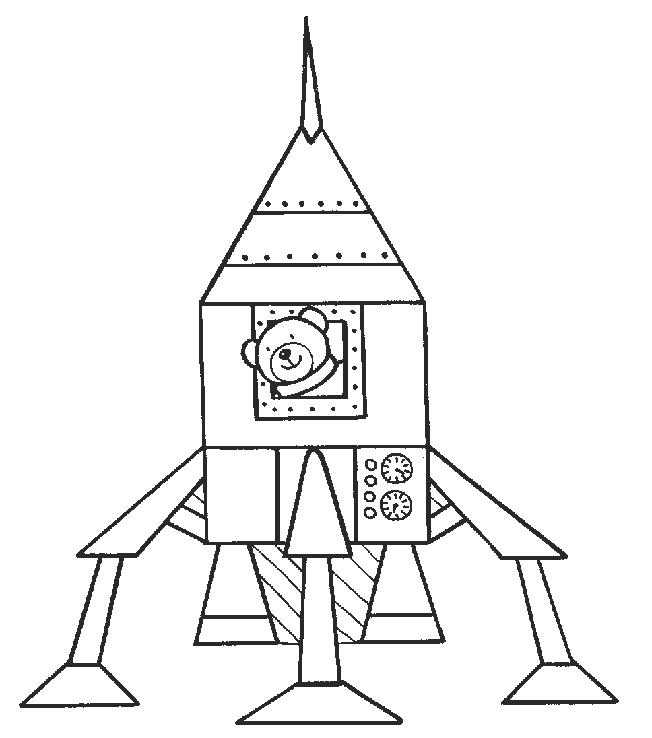immagine missile da colorare