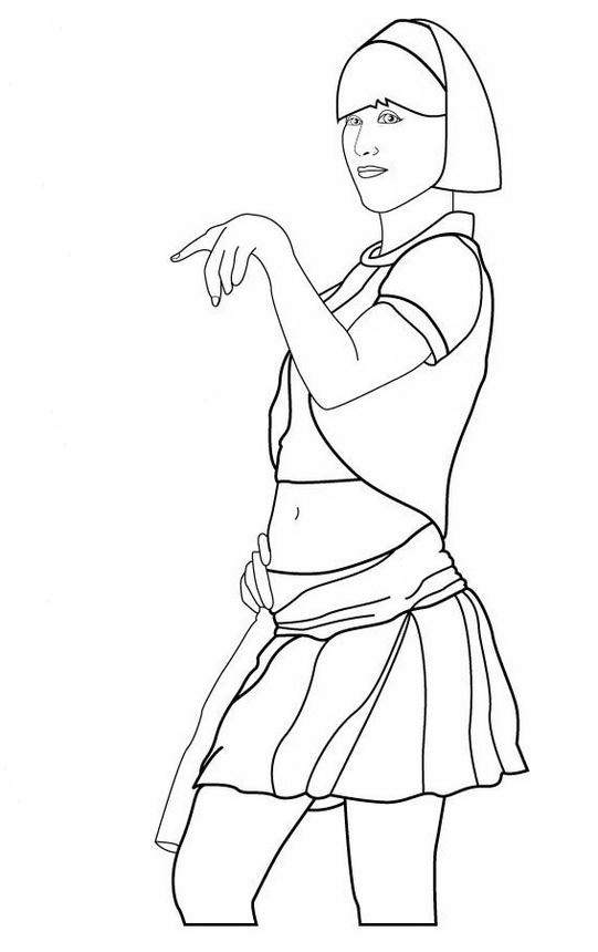 immagine mondo di patty da colorare