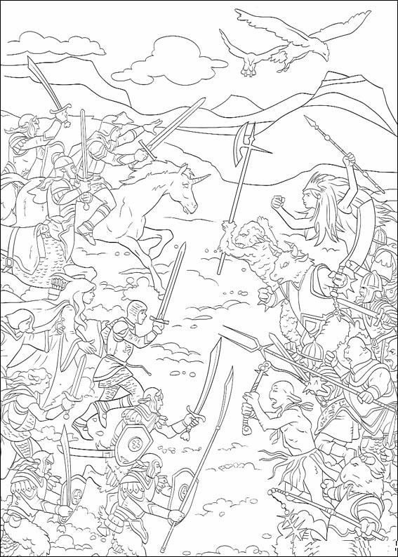 immagine narnia da colorare