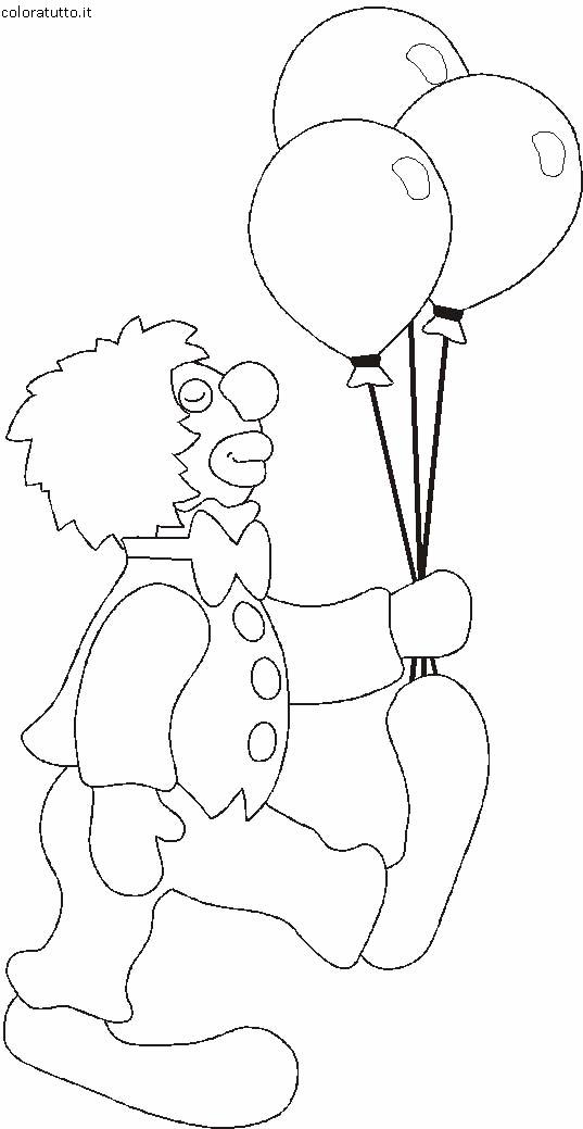 immagine pagliacci da colorare