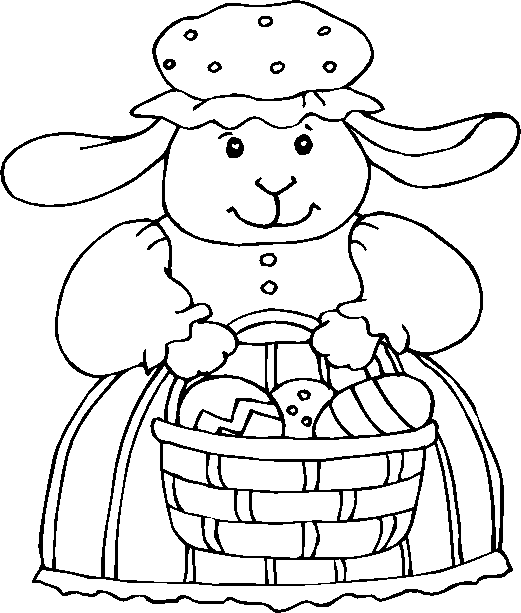 immagine pasqua da colorare