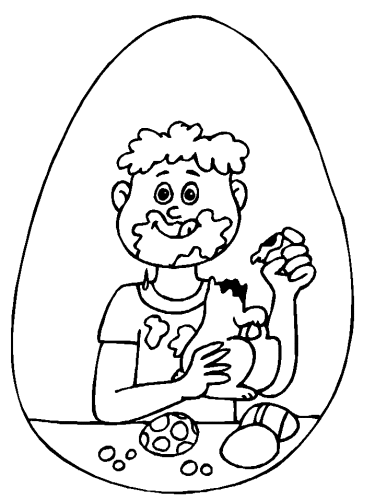 immagine pasqua da colorare