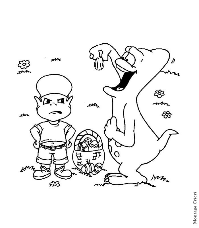 immagine pasqua da colorare