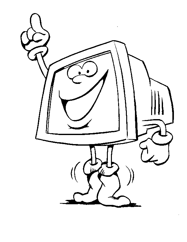 immagine pc da colorare