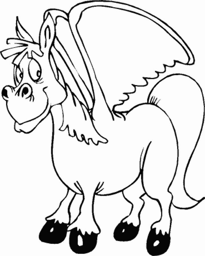 immagine pegaso da colorare