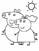 immagine peppa pig da colorare