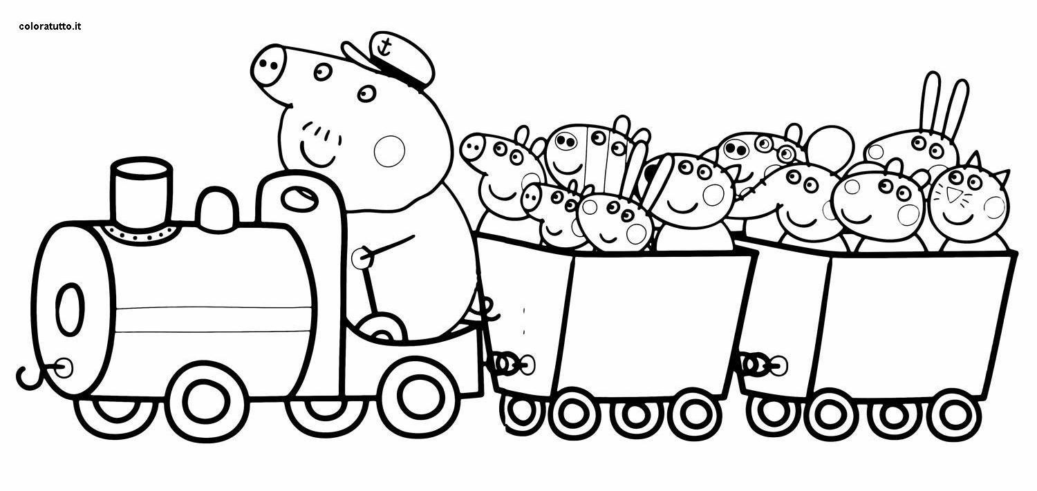 immagine peppa pig da colorare