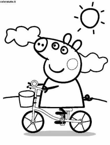 immagine peppa pig da colorare