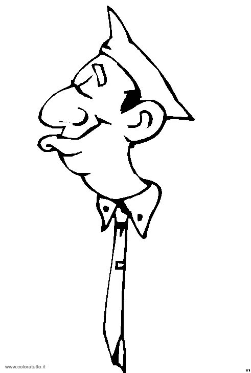 immagine personaggi cappello da colorare