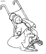 immagine persone con animali da colorare