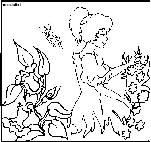 immagine persone con animali da colorare