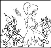 immagine persone con animali da colorare