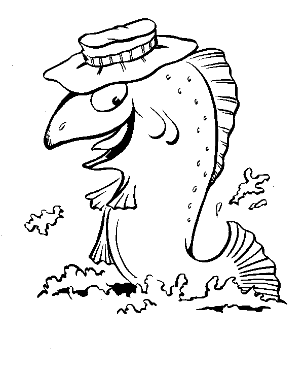 immagine pescare da colorare