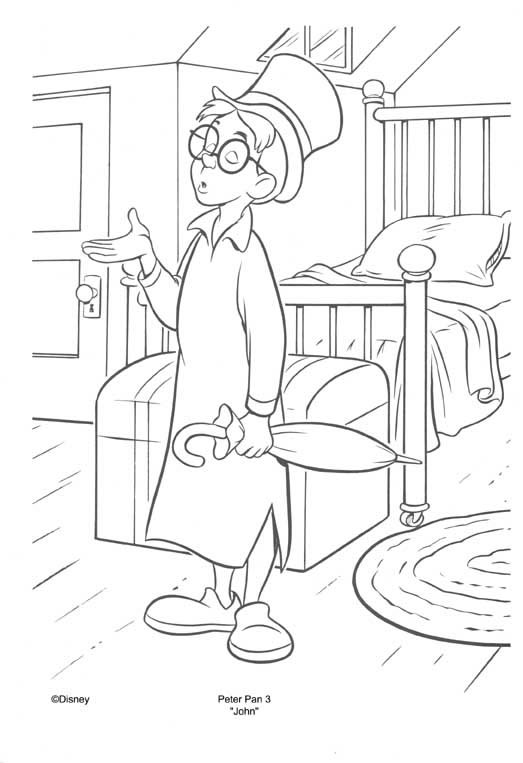 immagine peter pan da colorare