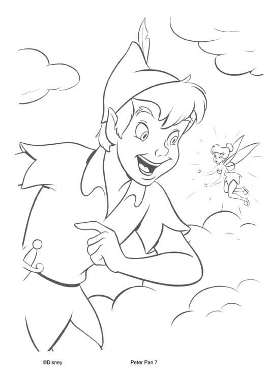 immagine peter pan da colorare