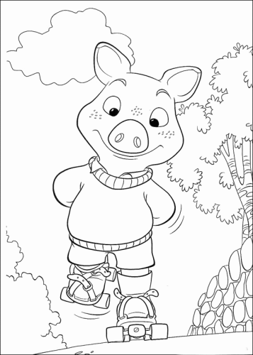 immagine piggly da colorare