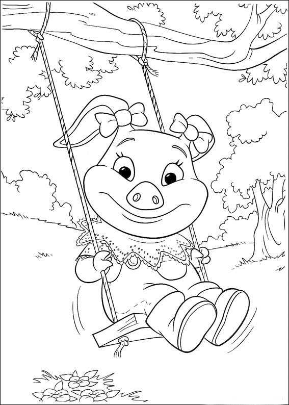 immagine piggly da colorare