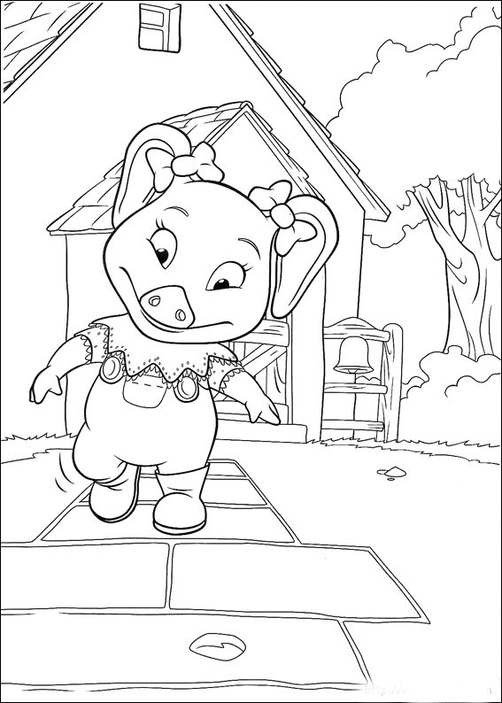 immagine piggly da colorare