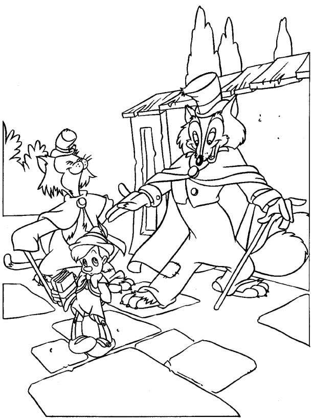 immagine pinocchio da colorare