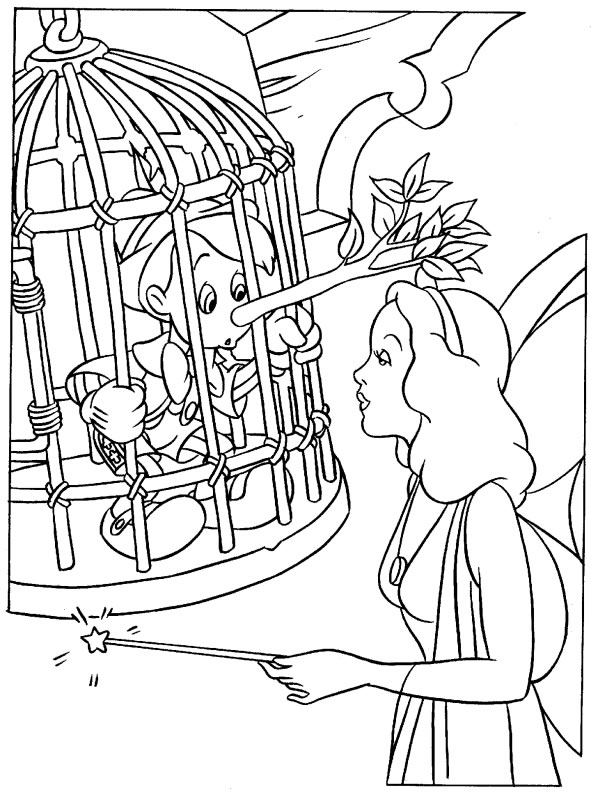 immagine pinocchio da colorare