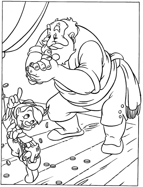 immagine pinocchio da colorare