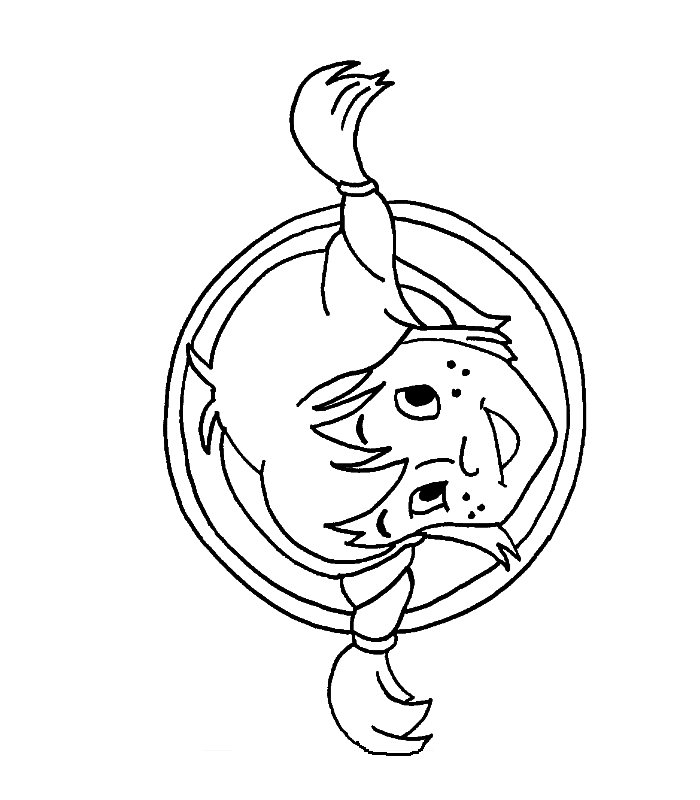 immagine pippicalzelunghe da colorare