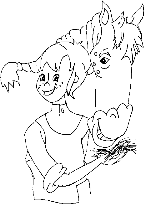 immagine pippicalzelunghe da colorare