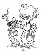 immagine precious moments da colorare