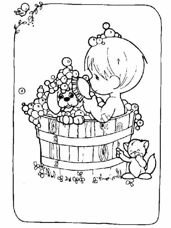 immagine precious moments da colorare