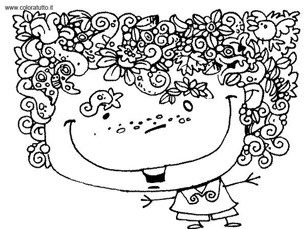 immagine primavera da colorare