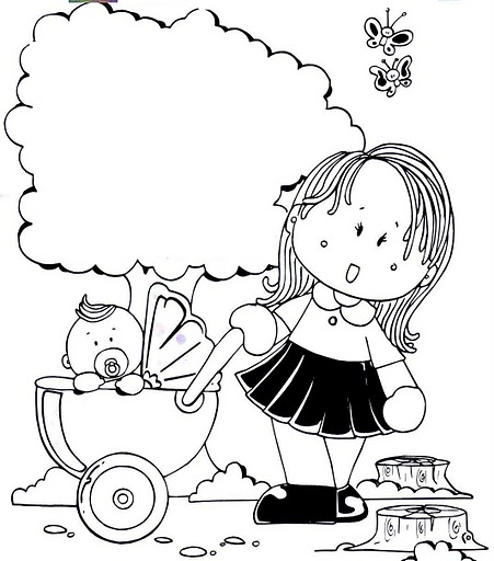 immagine primavera da colorare