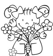 immagine primavera da colorare