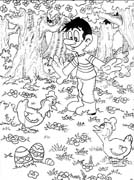 immagine primavera da colorare