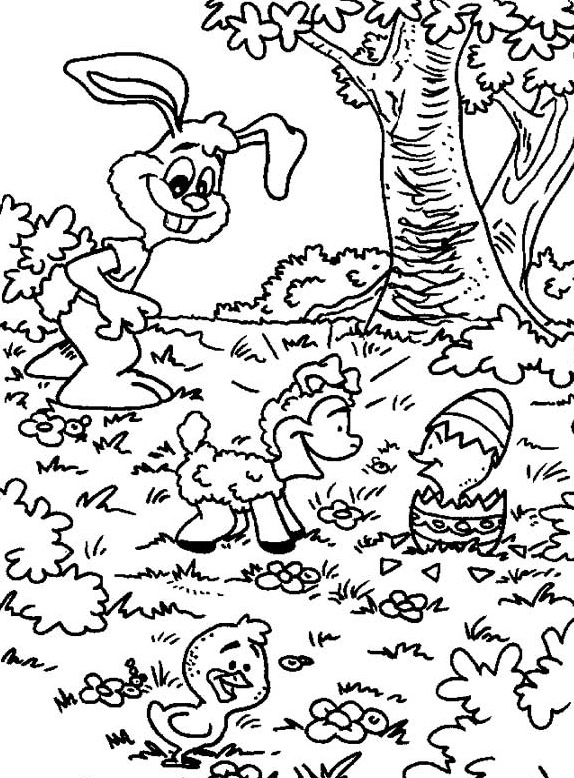 immagine primavera da colorare