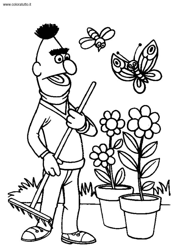 immagine primavera da colorare