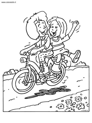 immagine primavera da colorare