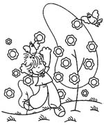 immagine primavera da colorare