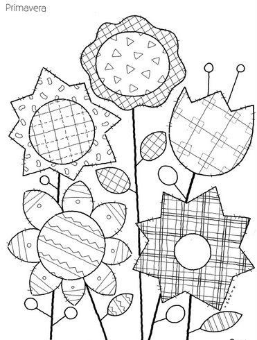 immagine primavera da colorare