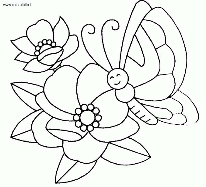 immagine primavera da colorare