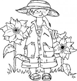 immagine primavera da colorare